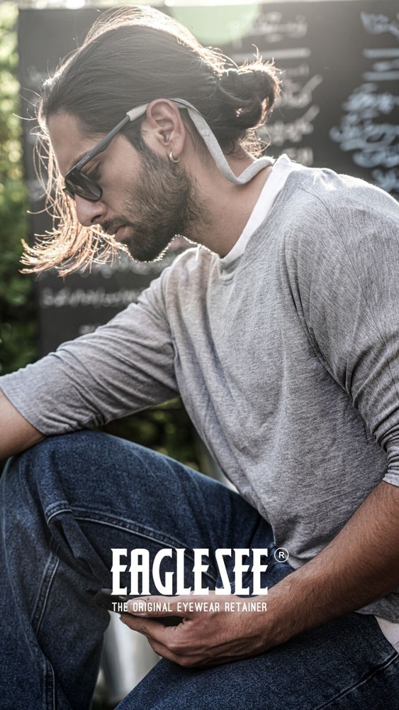 Sunglass retainer / Strap for Sunglasses | Simple White Cotton