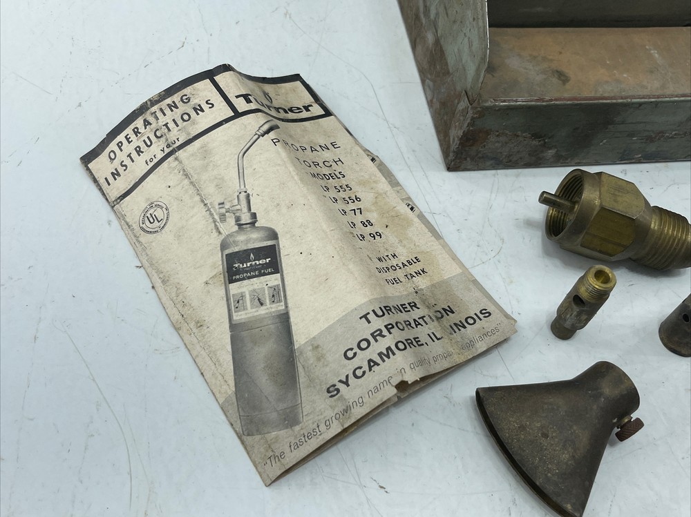 Vintage Turner Torch Kit Fast Flame LP-99 Multi Torch Chest