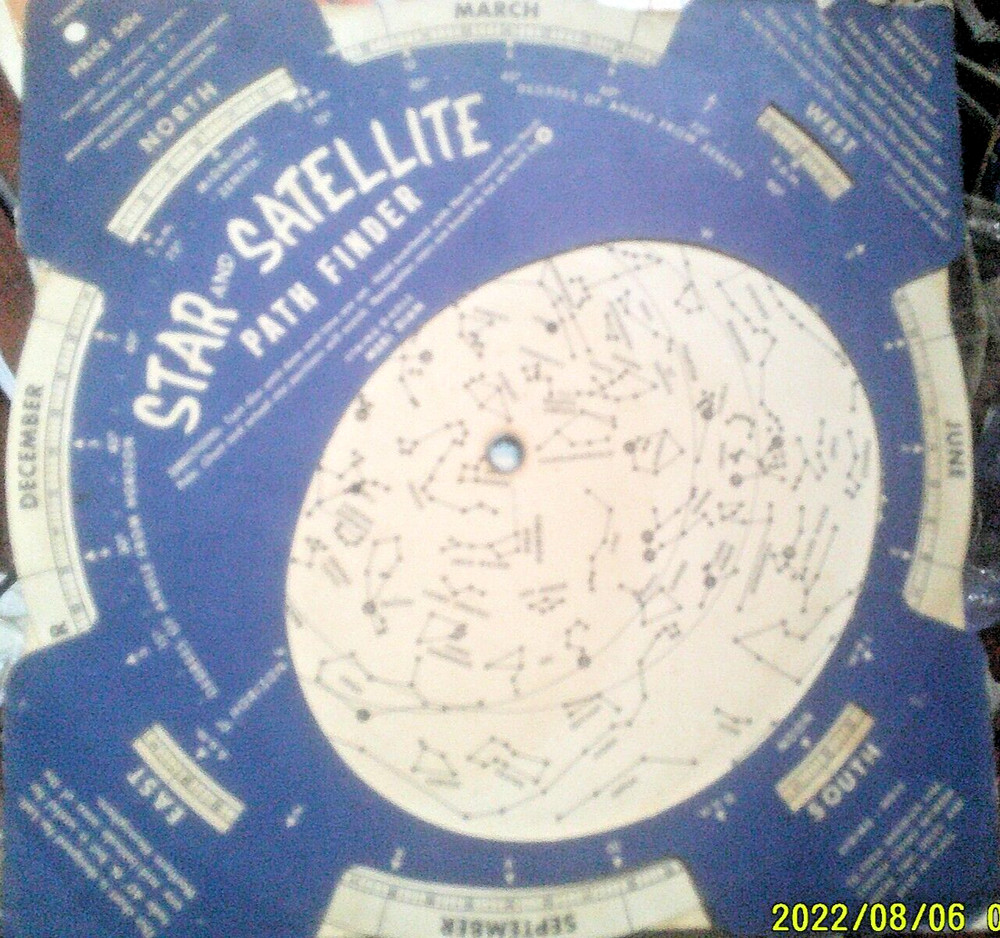 1960's Star & Satellite Path Finder  wheel chart