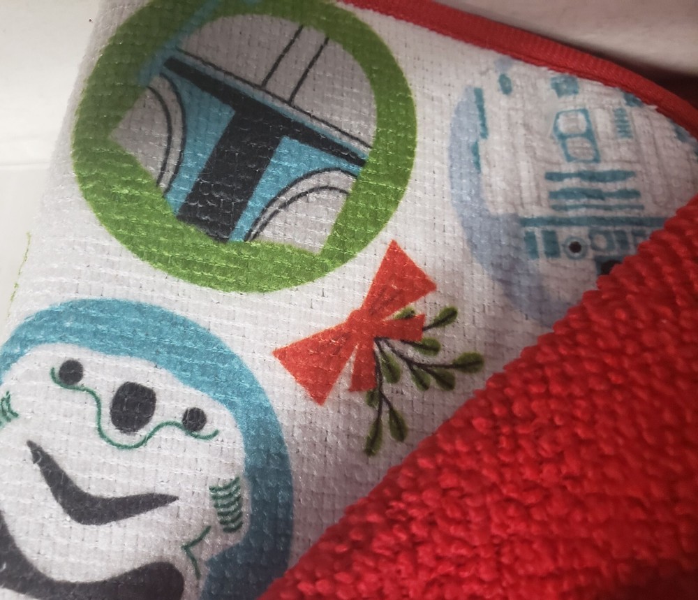 Microfiber Dish Drying Mat (16"x18") CHRISTMAS, STAR WARS CHARACTERS CIRCLES, BB