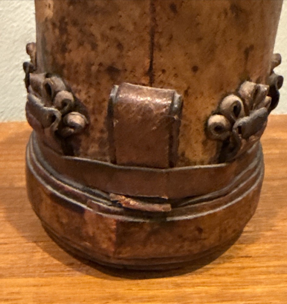 Vintage Leather Dice Cup Backgammon Bulgaria