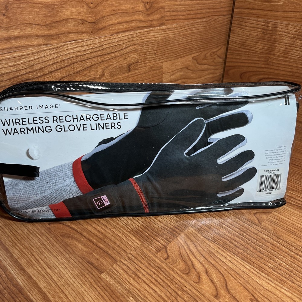 Sharper Image 206948 XS Men Wireless Rechargeable Warming Glove Liners