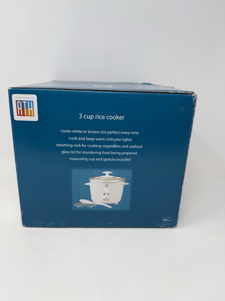 RTH 3 Cup Rice Cooker Brand New