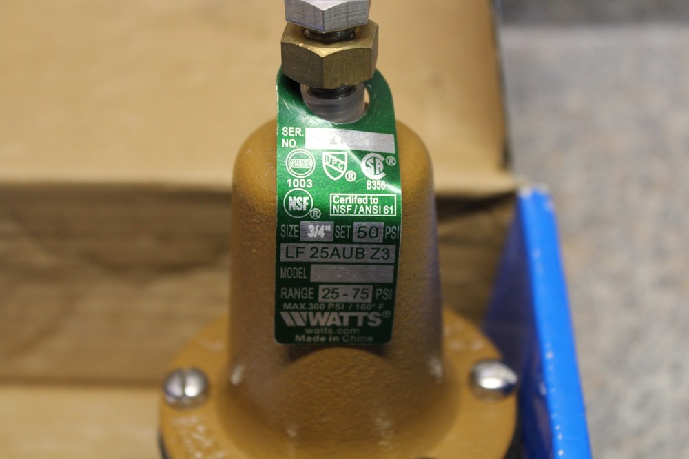 Watts LF25AUB-Z3 3/4" Water Pressure Reducing Valve