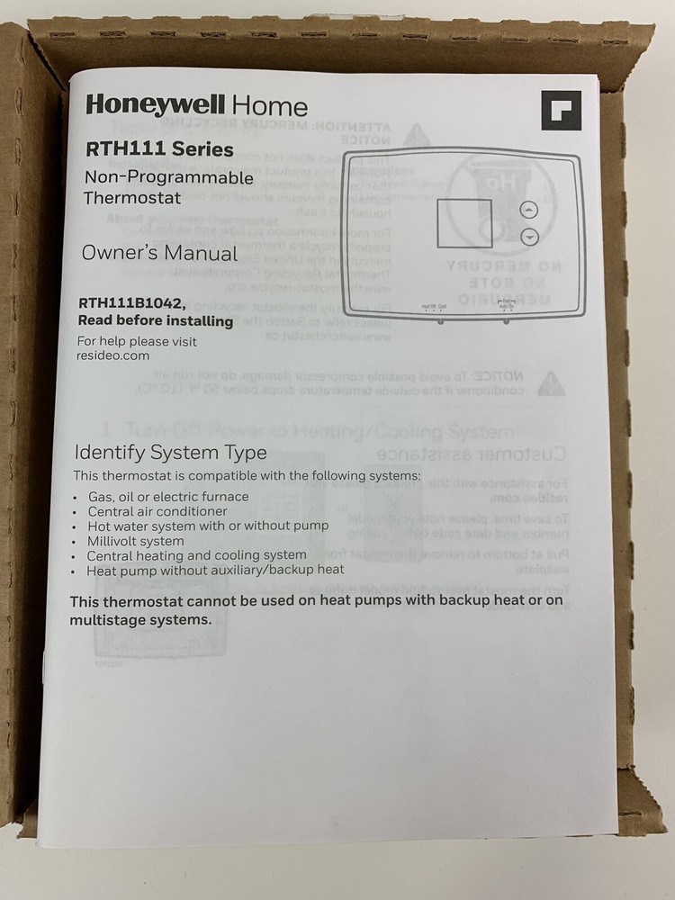 Honeywell Home RTH111B Digital Non-Programmable Thermostat
