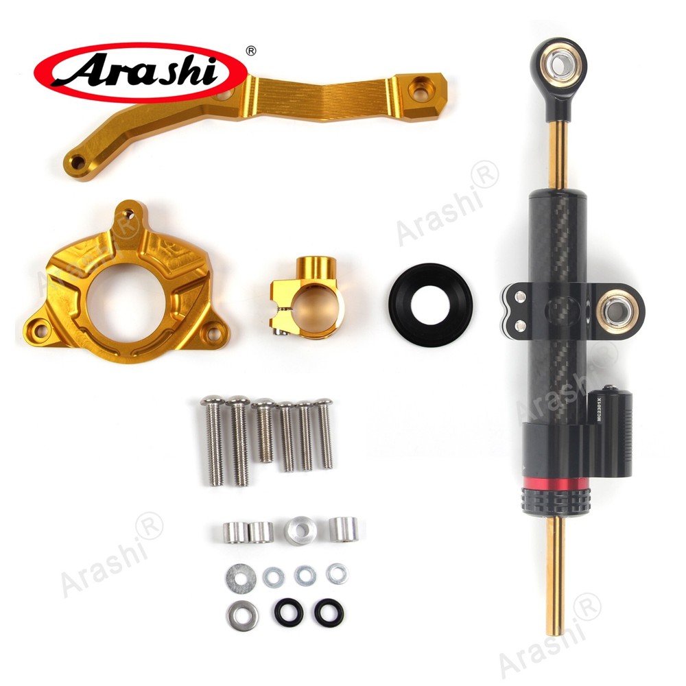For Kawasaki Z1000 2010 2011 2012 2013 Steering Damper Stabilizer+Bracket Set