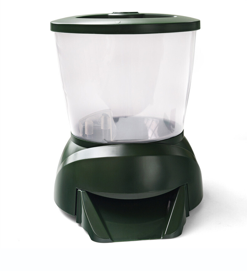 LCD Display Timer Quantitative Feeder Fish Pond Automatic Feeding Machine