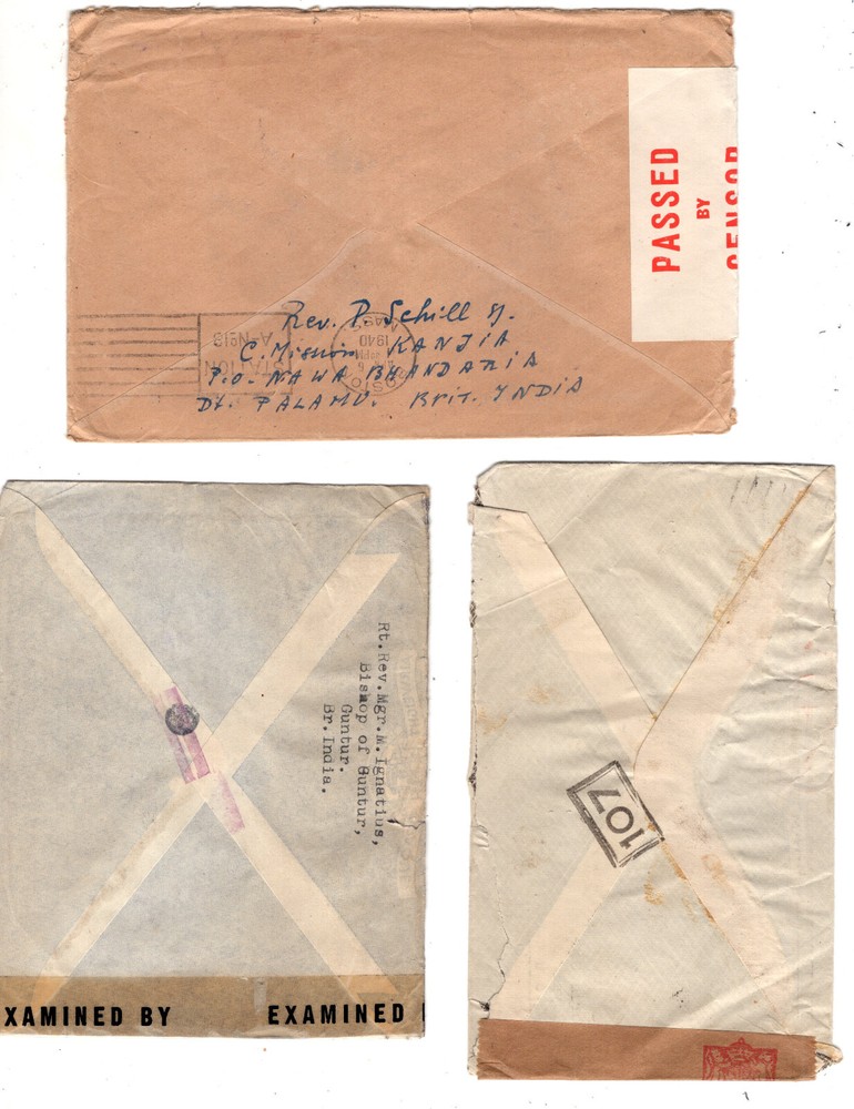 India 3 censor covers, nice markings, to US