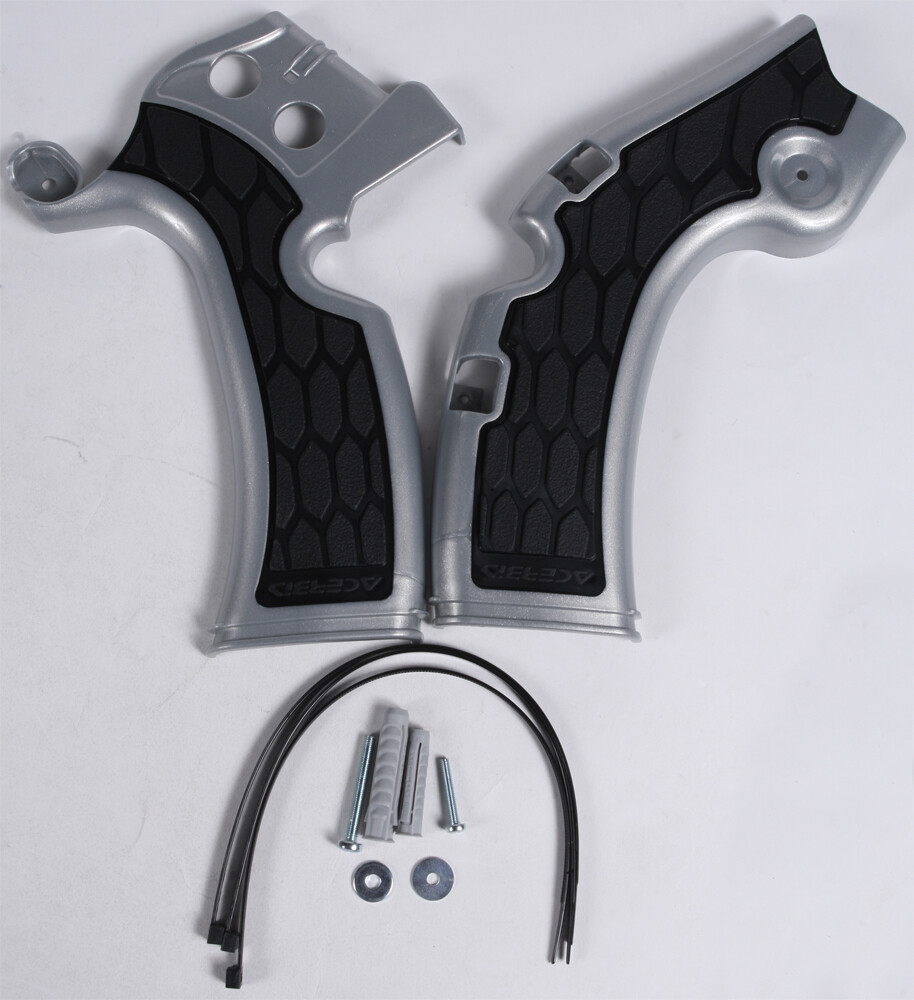 Acerbis X Grip Frame Guard Silver/Black 2374271015