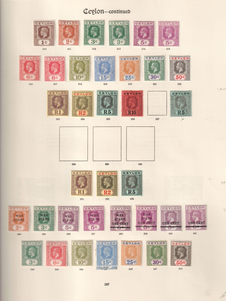 CEYLON CLASSIC SUPER QUALITY COLLECTION USED AND MLH - 46023