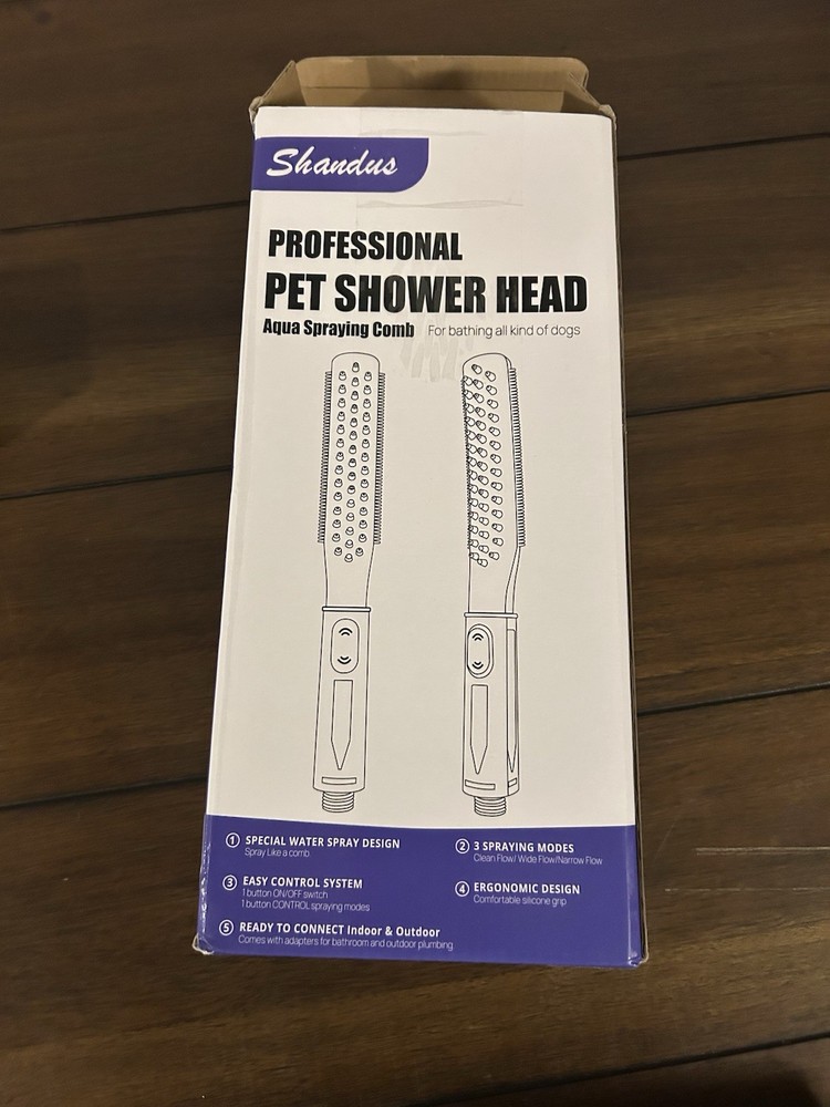 Shandus Professional Pet Shower Head (Aqua Spraying Comb)
