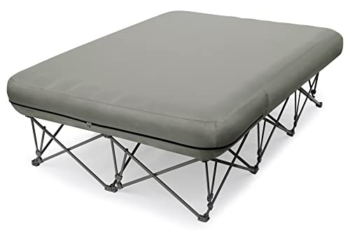 Camping Cot,Camping Cots for Adults,Folding Camping Cot with Queen Grey