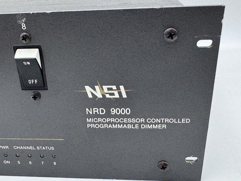 NSI NRD 9000 Microprocessor Controlled Programmable DIMMER 8 channel Works