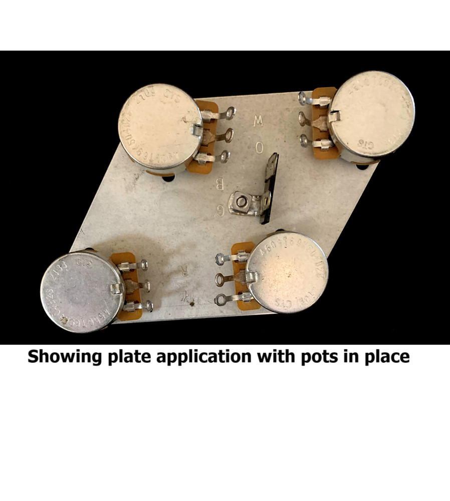 Gibson Les Paul OEM Shielding & Grounding Control Plate w/ terminal