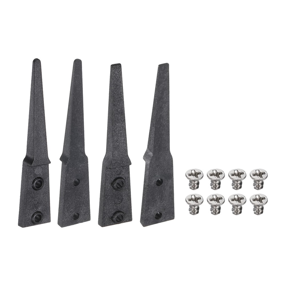 4Pcs Model 249/242 Carbon Fiber Precision Tweezers Replacement Tip Set, Black