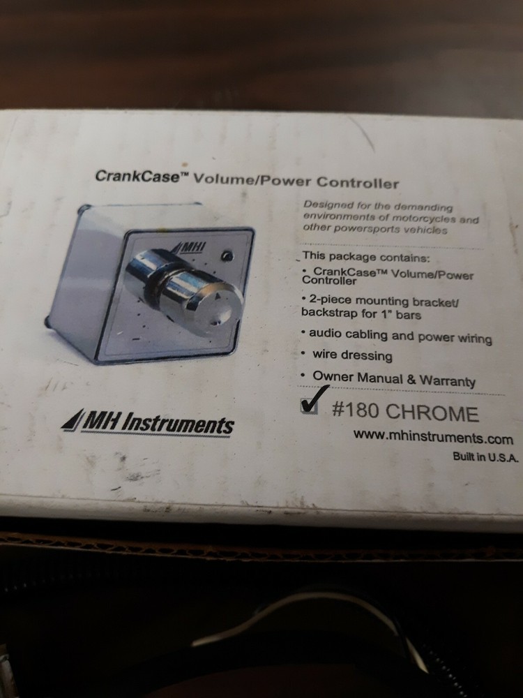 CrankCase stereo volume/ power controller for 1" bars