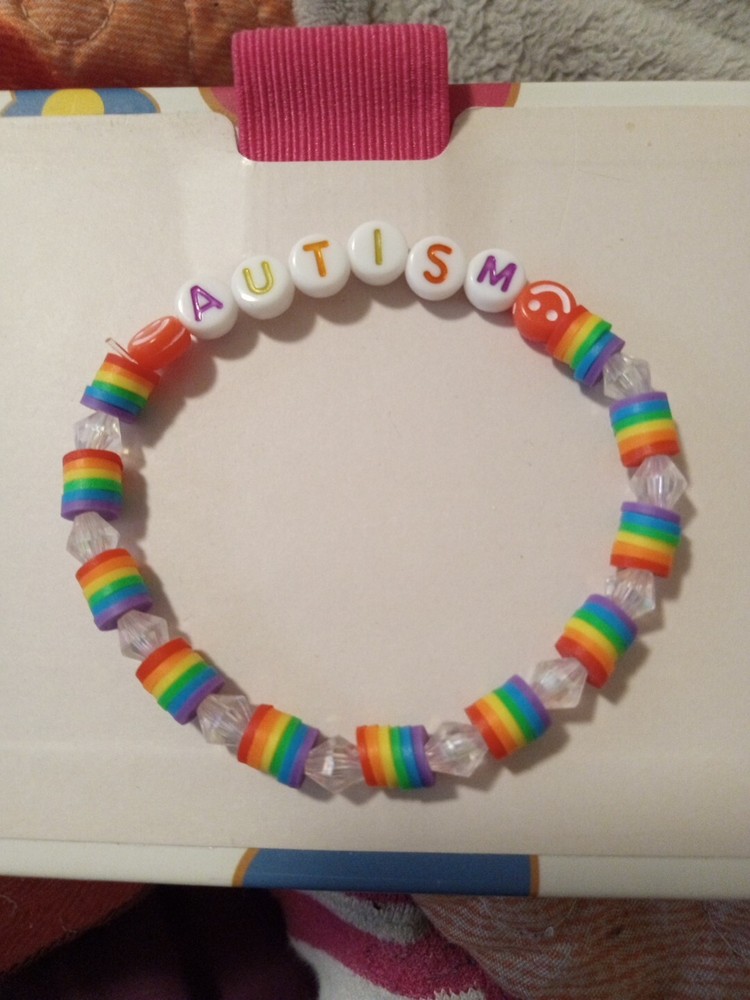 Clay Bead Bracelet (Autism Awareness)