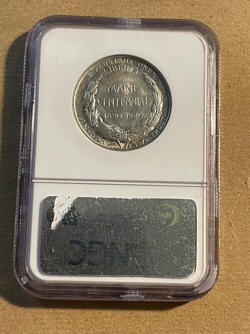 U.S. - 1920 Silver Maine Commemorative Half Dollar (NGC MS 64)