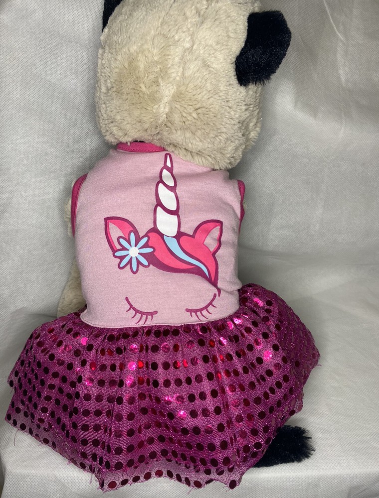 Unicorn Pink Tutu For Dog Size Small