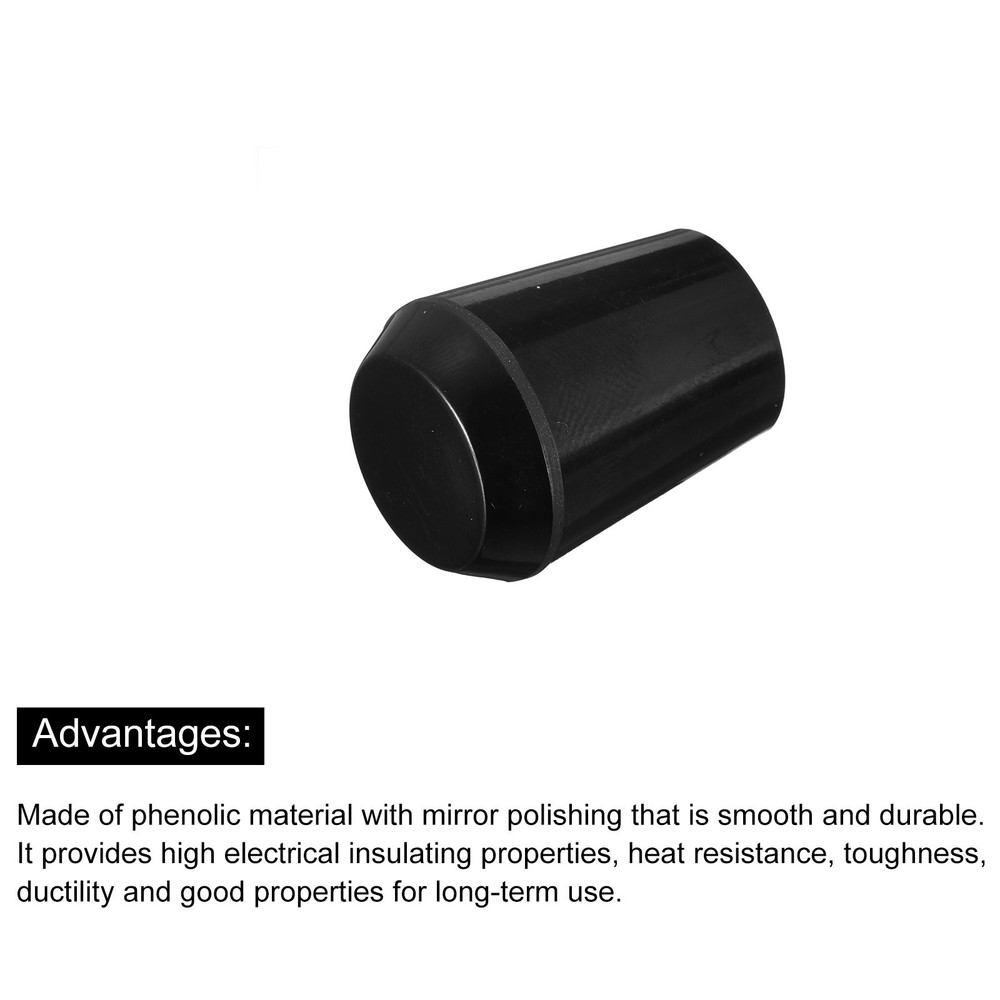 M8x25mm Female Threaded Hand Knobs Tapered Insert Handles for Mechanical, 2Pcs
