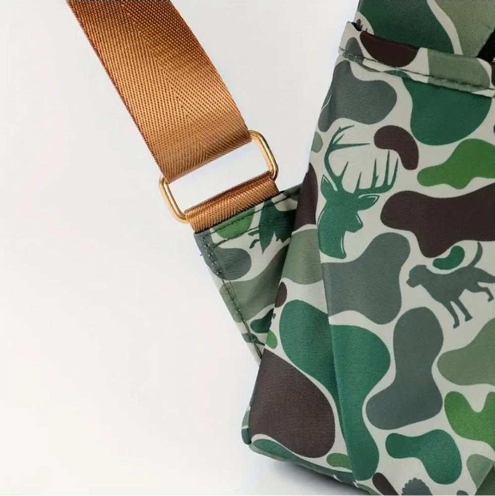 Camo Backpack with Deer Turkey Ducks Labrador Hunting