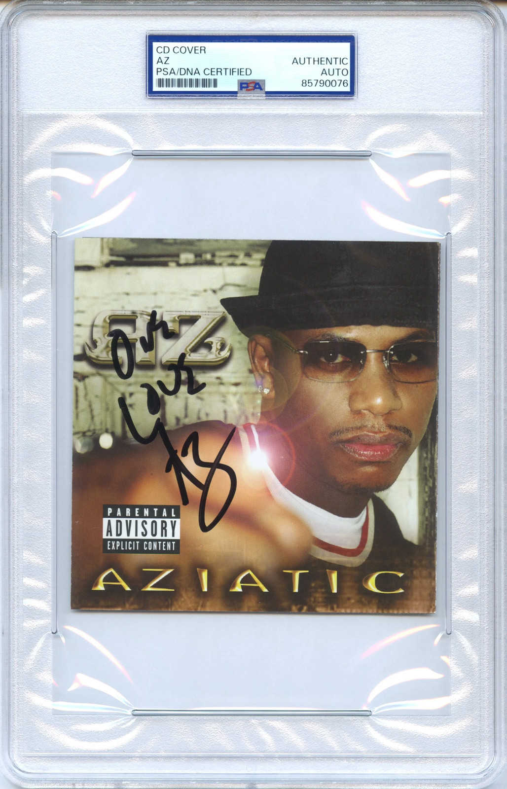 AZ Signed Autographed CD Cover "Aziatic" PSA/DNA Authenticated