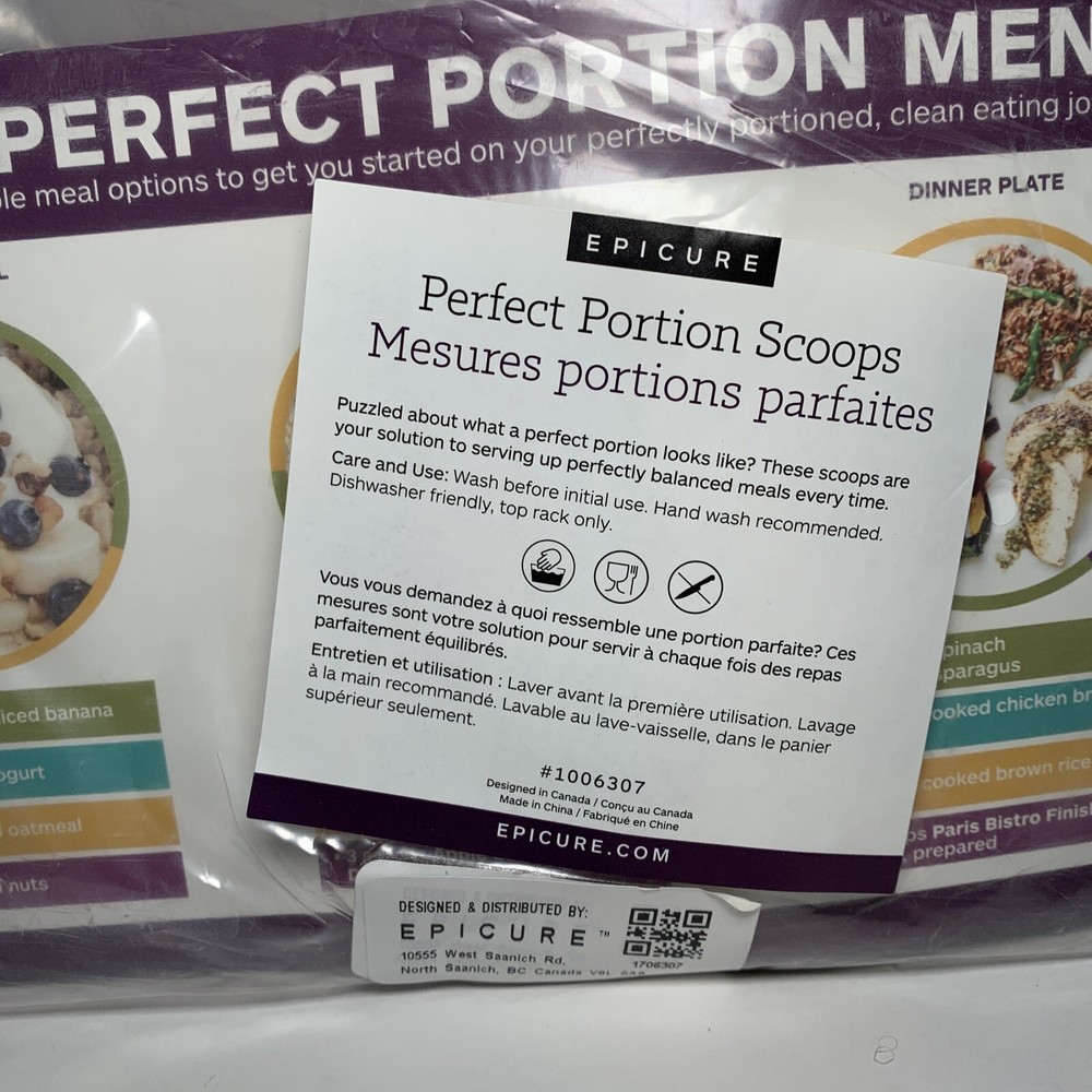 Epicure Perfect Portion Scoops, NEW