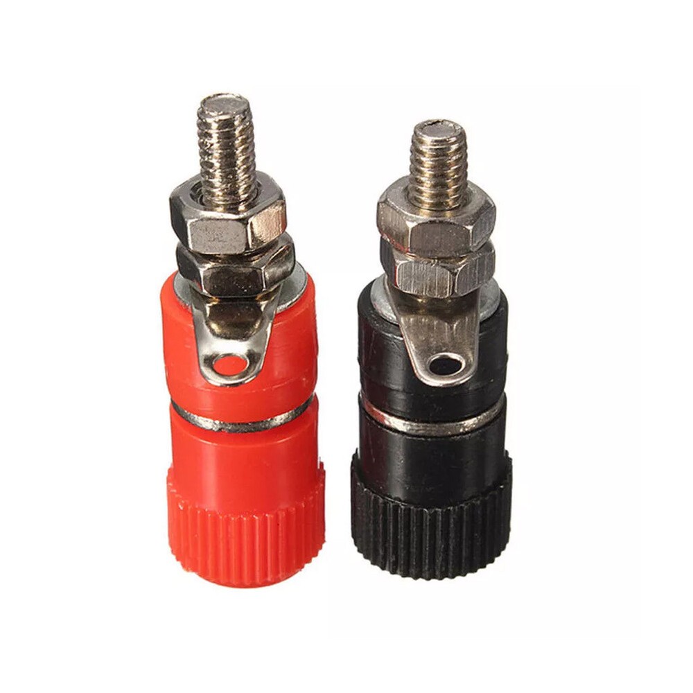 4mm Terminal Connector Binding Post, Banana Plug Jack Socket Red Black 20 Pair