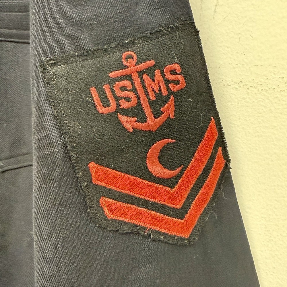 WWII US Maritime Service Navy Jumper Chevron Patch
