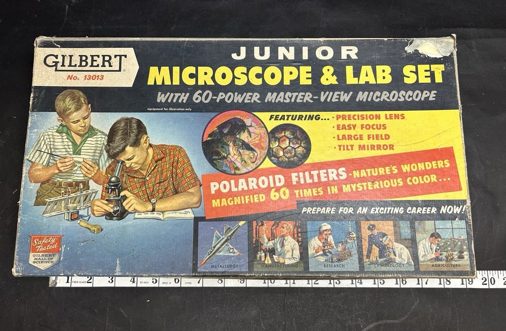 Gilbert Junior Microscope And Lab Set No. 13013