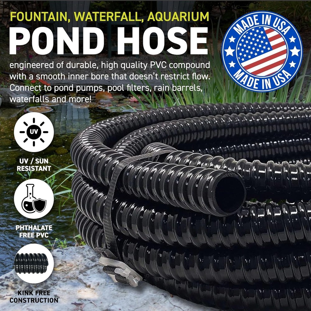 Reliable 1-Inch Black Flex Tubing 20ft