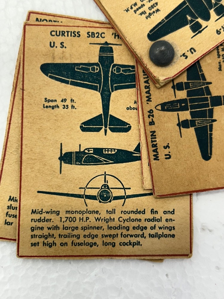 WWII US Military Spotter Cards
