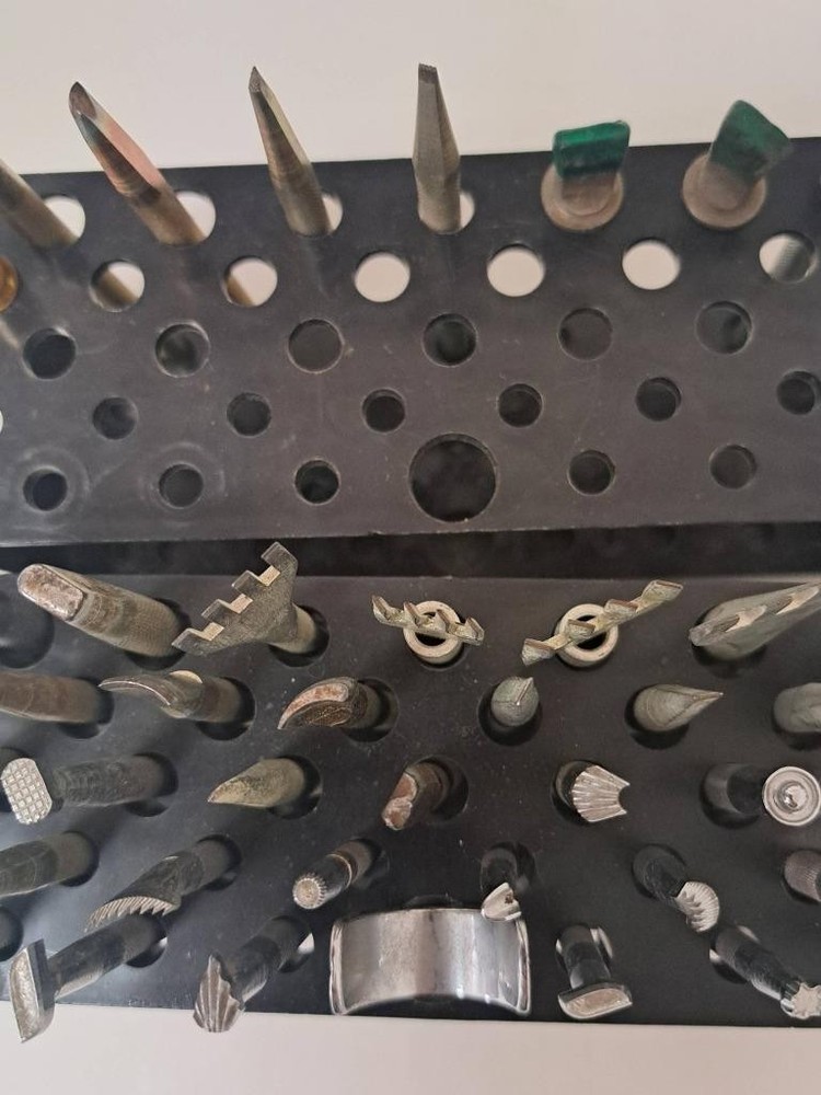 Craftool Company Leather Stamp Set 45 Tools with Holders