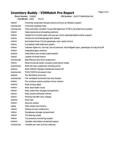 Radiator Core Support Fits 05 PILOT 10285942