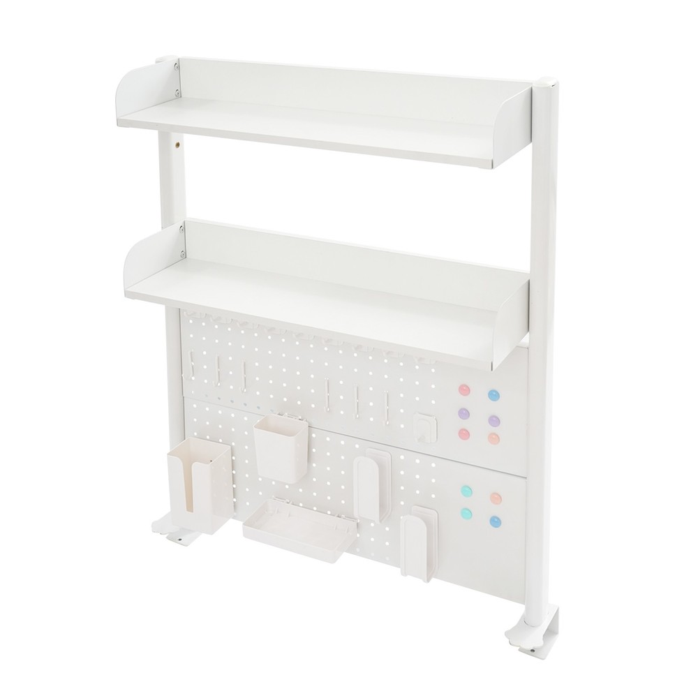 Tabletop Pegboard Bookshelf Clamp On Desk Organizer Multipurpose Bookshelf US