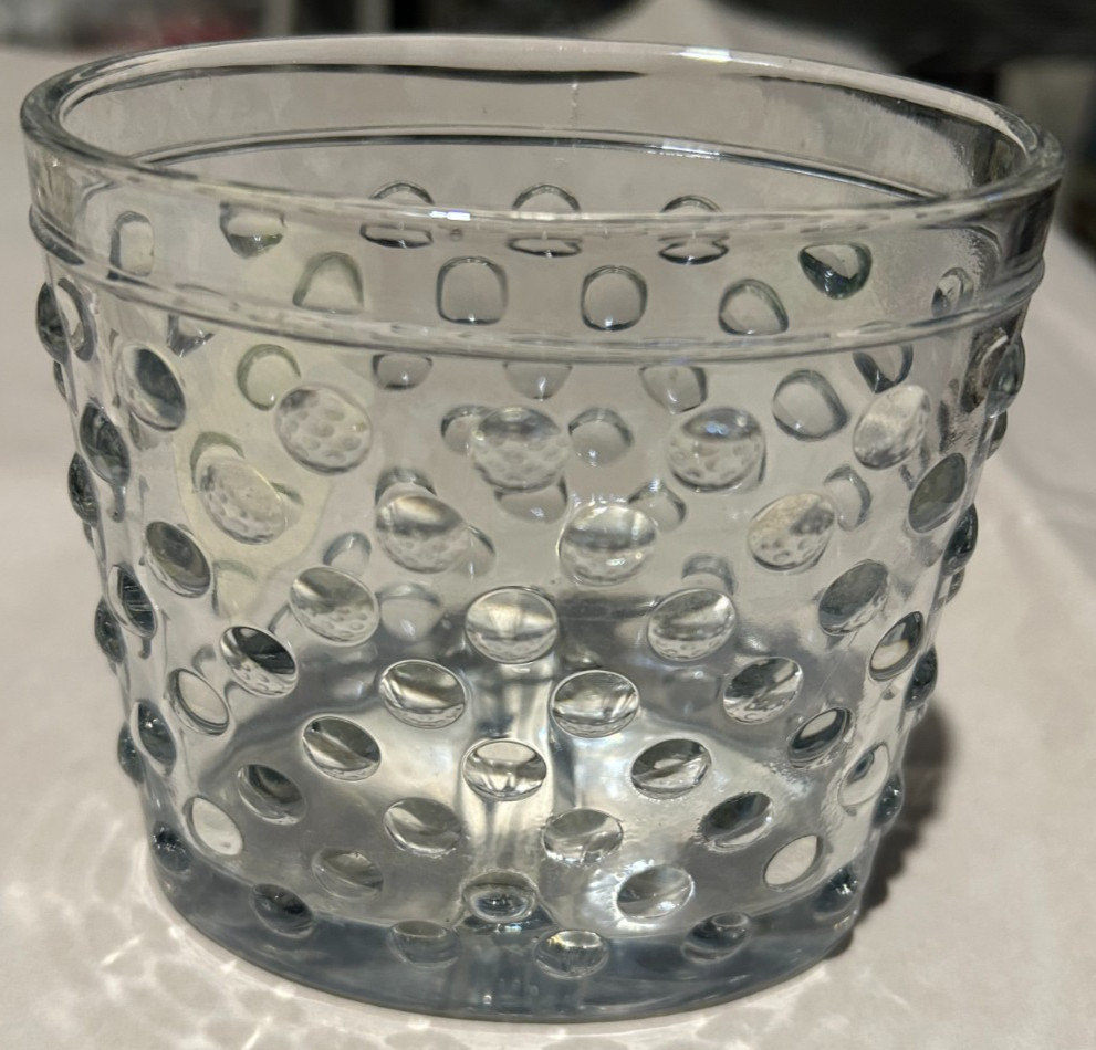 Toothbrush Holder Clear Hobnail Pattern
