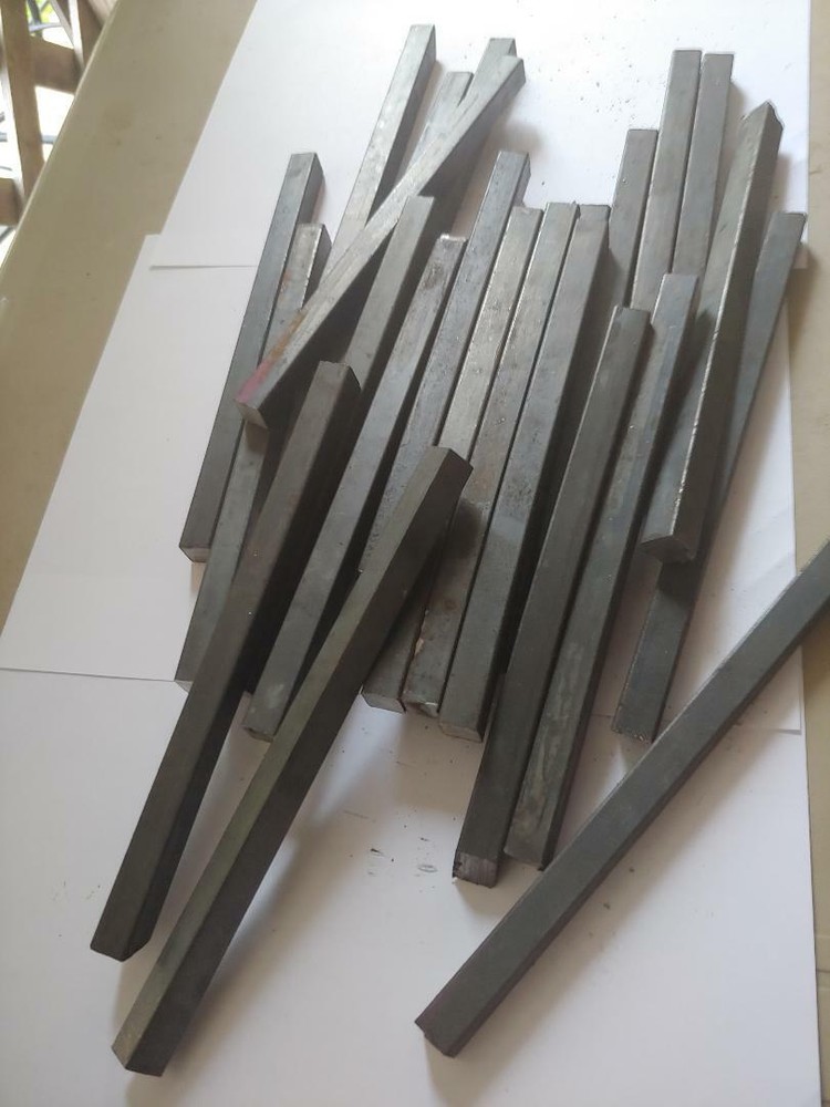 5+LBS Blacksmith welding mild steel stock Anvil iron 1/2" solid square bar 7"-8"