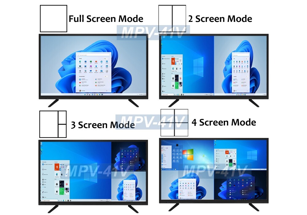 Premium 4-Channel VGA Quad Video Multiplexer With IR Remote Control