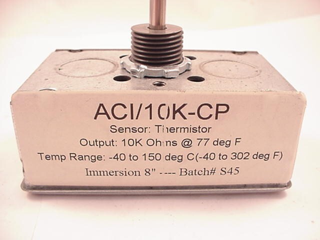 ACI 8" Temperature Probe ACI/10K-CP Duct / Immersion Mount Ships Same Day