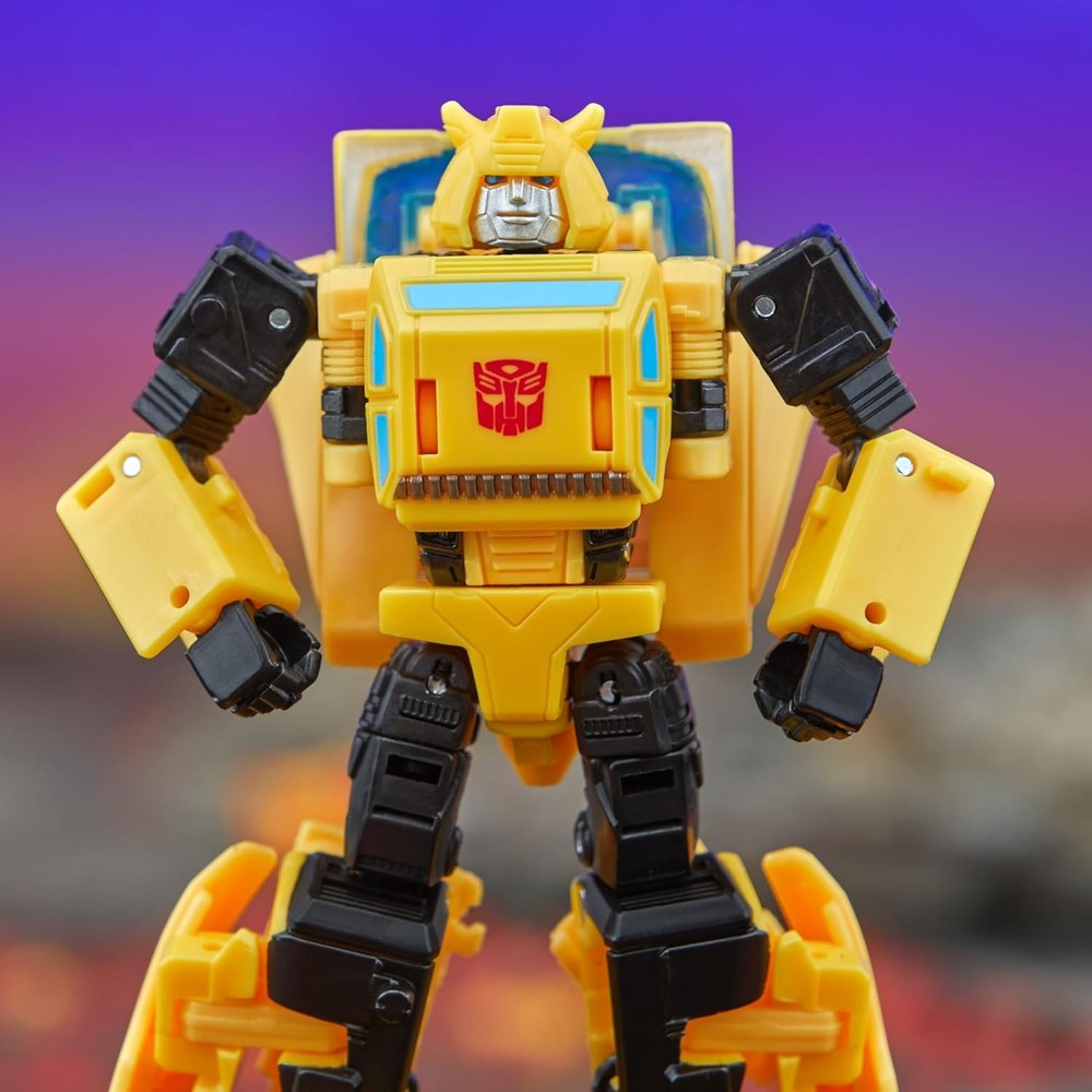 Transformers Legacy Deluxe Class Origin Bumblebee 5.5-inch Converting Action...