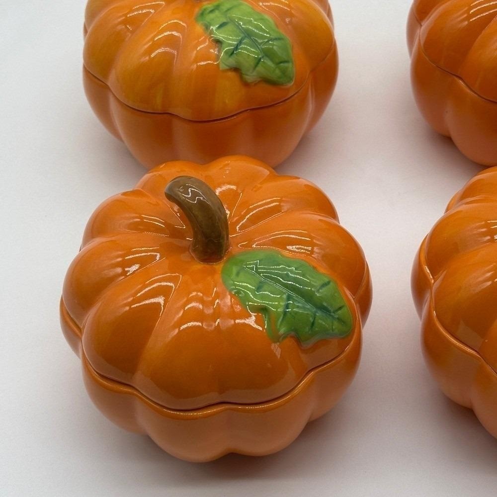 Temptations Pumpkin Presentable Ovenware By Tara Set Of 5