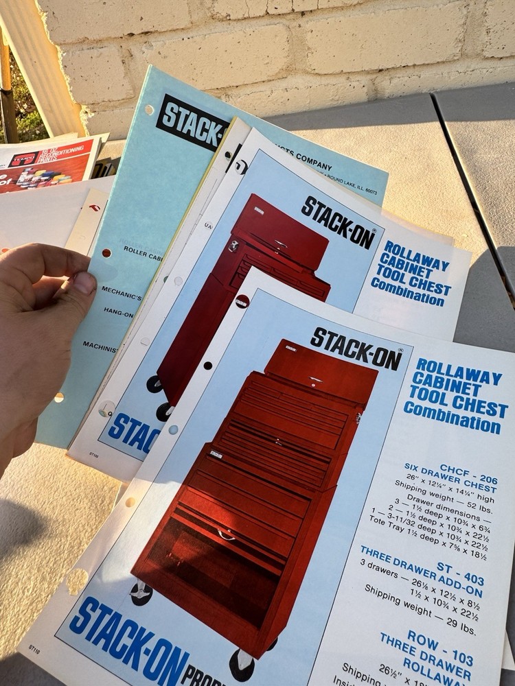 vintage stack on tool cabinets and boxes catalog