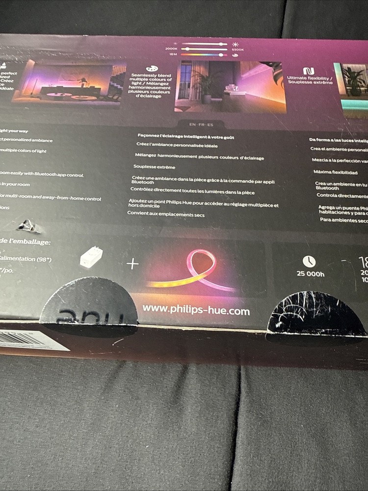 Philips - Hue Ambiance Gradient Bluetooth Lightstrip 80-inch Base Kit