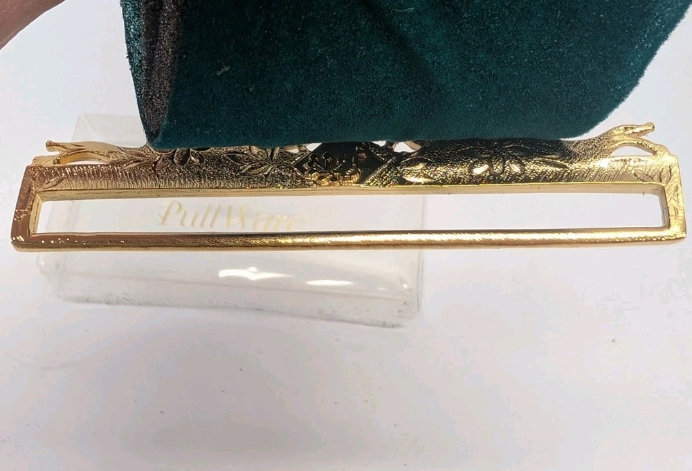 Rare Just Nan PullWare BellPull Hardware Floral Ribbon New in the Box