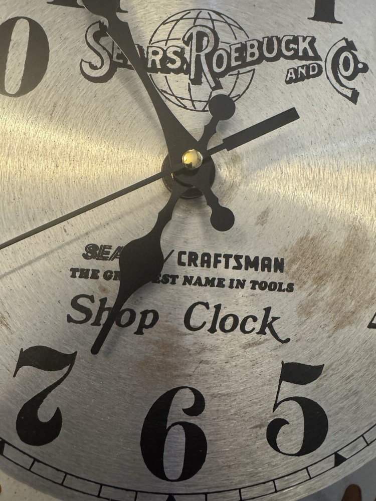 sears craftsman shop clock