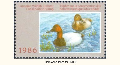 D2K Canada(National) Duck Stamp 1986 ($4.00CN)