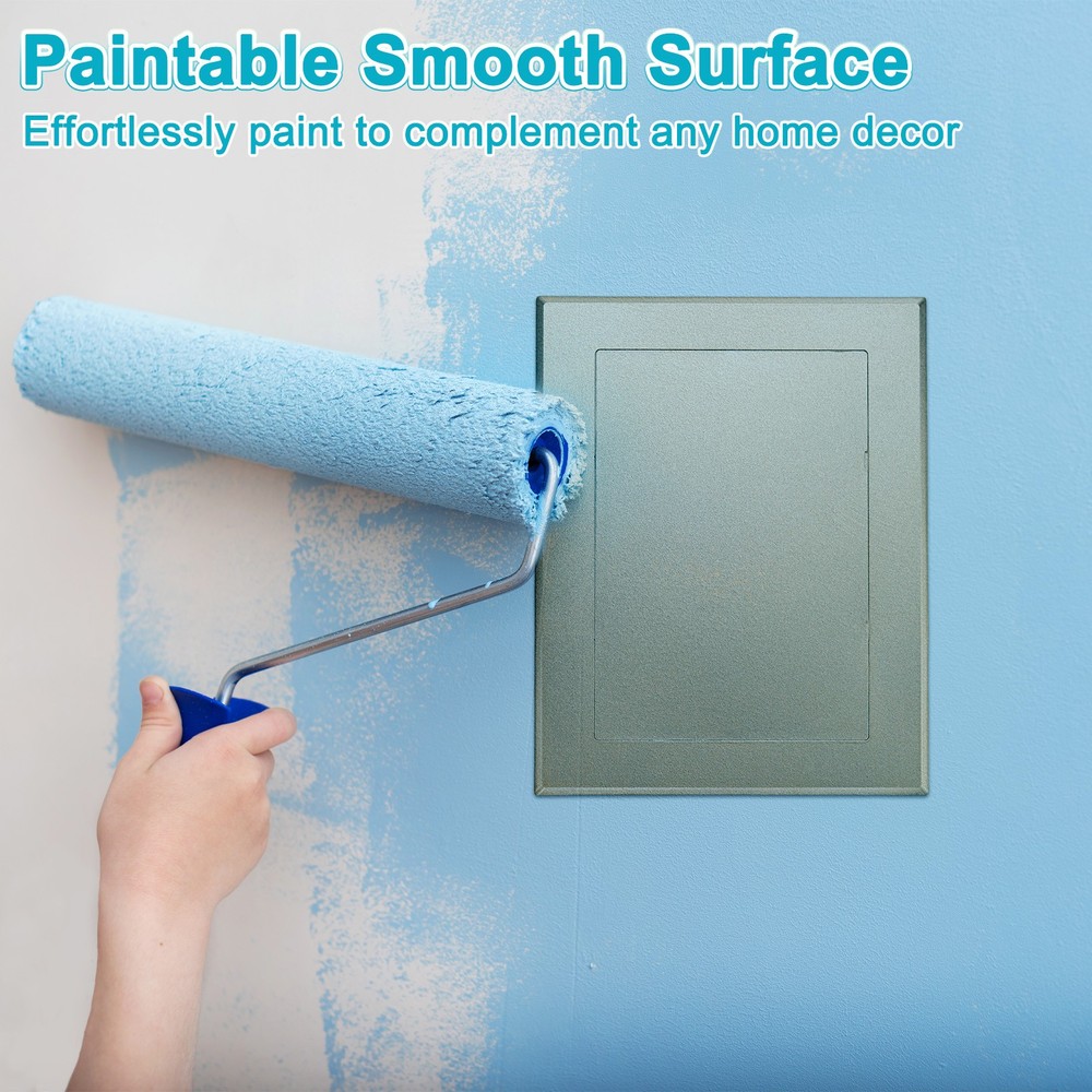 1-Pack Access Panel for Drywall, 7x5" Plastic Removable [Gold Tone, Rectangle]