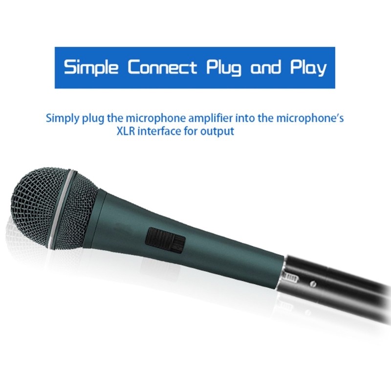 Professional 48V Dynamic Microphone Preamplifier Boosters for Live Performances