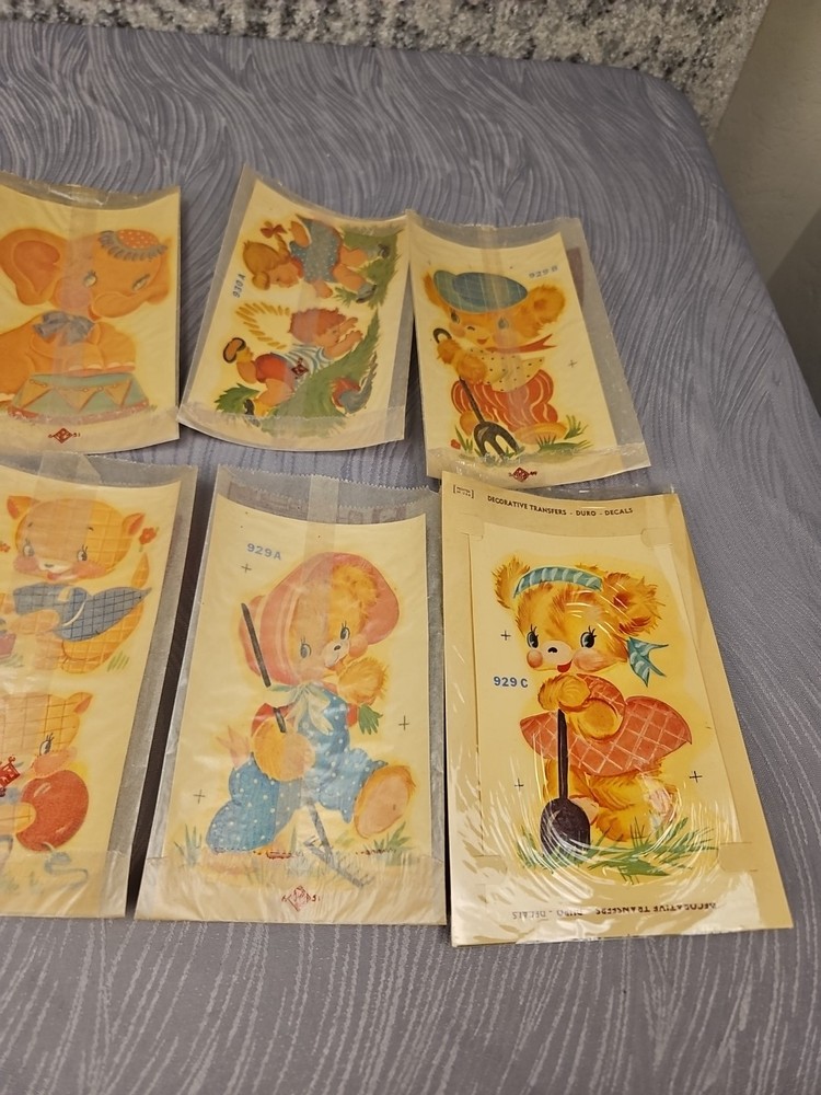 9 vtg duro Decorative Transfers #19
