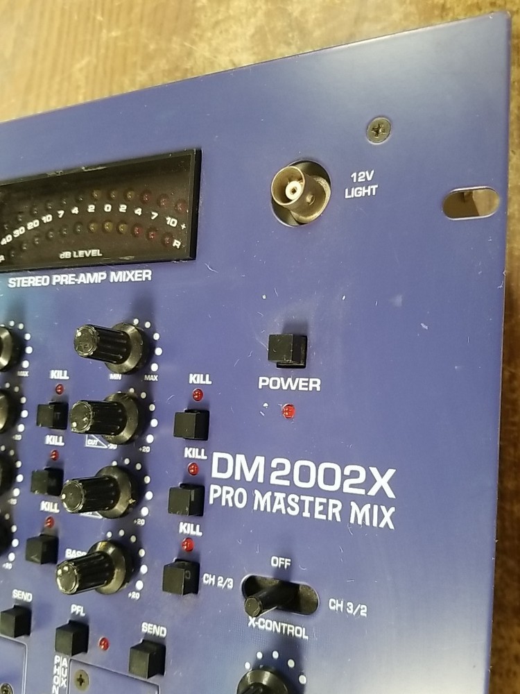 NUMARK DM 2002X Pro Master Mix DJ Mixer 3 Channels. *READ⬇️*